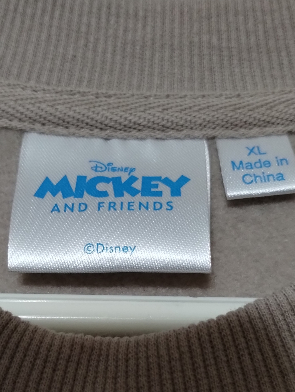Mickey Mouse "Take It Easy" Graphic Sweatshirt Size XL - Taupe - Picture 2 of 6